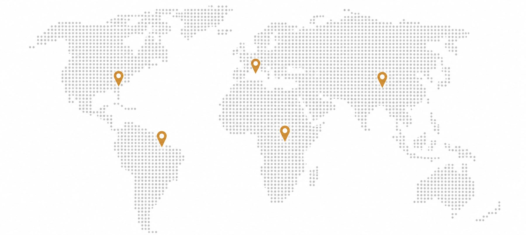 Map showing Aplis Global markets across Canada and Europe